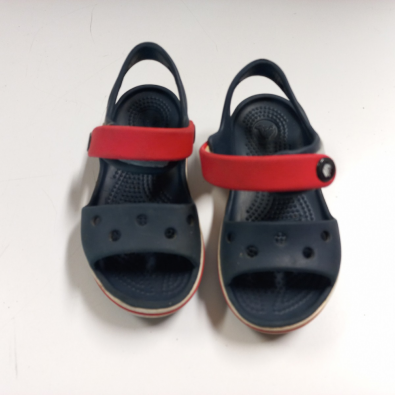 Sandalo Blu E Rosso Gomma Crocs C8 25  