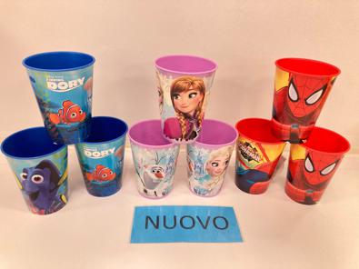Bicchiere Nuovo Frozen/dory/spiderman  
