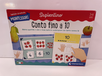 Gioco Sapientino Montessori Per Imparare A Contare - Mai Usato   