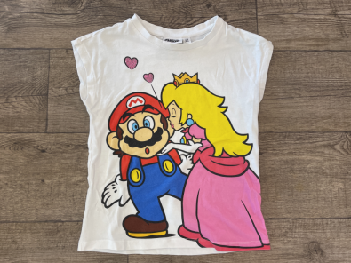 Maglietta 8-9 Anni Bimba Super Mario  