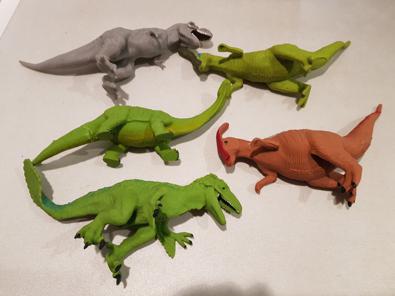 5 Dinosauri In Gomma Morbida 20cm  