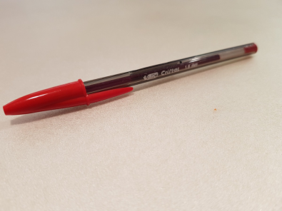 SCUOLA Penna Rosso Crystal Bic 1.6mm NUOVO  