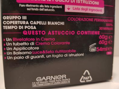 Colorante Capelli Per Mamma OLIA 4.3 Castano Scuro Dorato Garnier NUOVO  