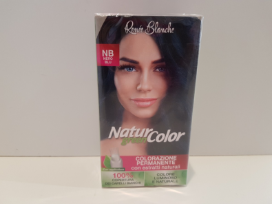 Colorante Capelli Per Mamma Natural Color NV Nero Blu Renée Blanche NUOVO  