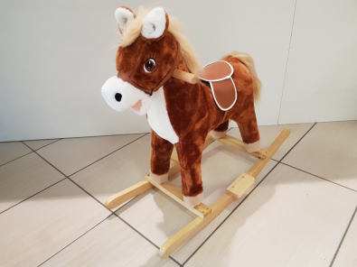 Cavallo A Dondolo Peluche Con Effetti Sonori Toys Garden  