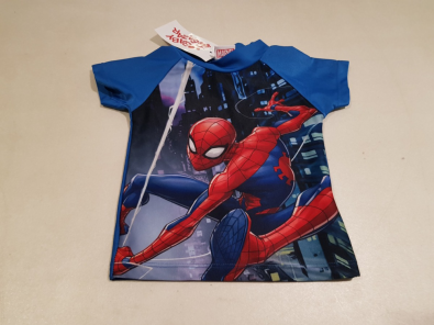 M9-12mesi Shirt Protezione Sole Azzurro Spiderman  