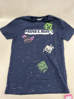 Maglia Bimbo 12 Anni Minecraft Blu   