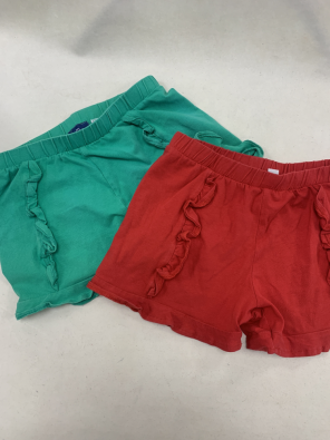 Coppia Shorts Bimba 6 Anni Chicco Verde Rosso   