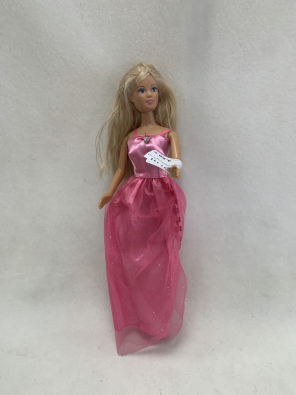 Bambola Tipo Barbie Vestito Rosa  