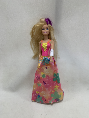 Bambola Barbie Vestito Fiori  