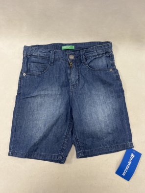 Bermuda Bimbo 6/7 Anni Benetton Jeans  