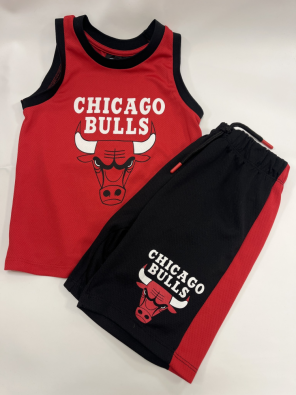 Completo Bimbo 5/6 Anni Shorts + Canotta Chicago Bulls  