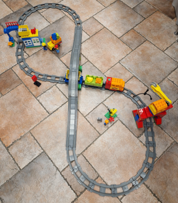 Gioco Lego Duplo 10508 Treno Con Rotaie (manca Chiave Inglese)  