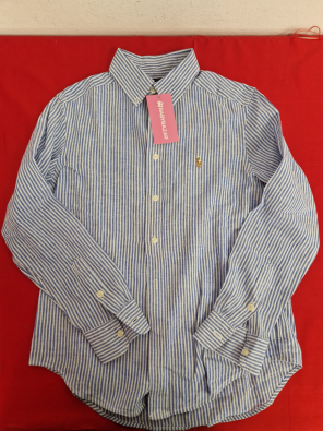 Camicia In Lino Polo Ralph Lauren 10 Anni  