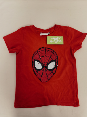 Maglietta Spiderman Gira Brilla 6 Anni  