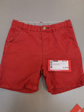 Pantalone Boy 3-4 A - Zara Shorts Rosso   