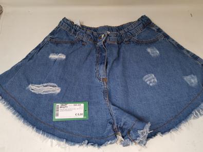 Pantalone Shorts Girl 14A To Lu Jeans Sfrangiato  