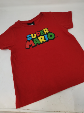 Maglia Boy 3-4 A - Super Mario Rosso   