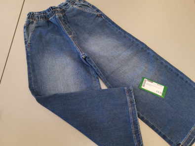 Pantalone Jeans Girl 7-8A Vita Arricciata  