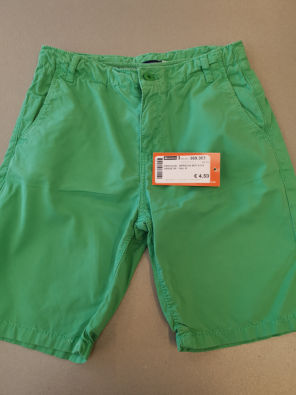 Pantalone Bermuda Boy 9-10A Verde Original M   