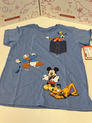 Maglia Boy T Shirt 7/8 A Nuova Disney Store  
