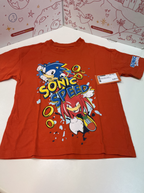 Maglia Boy T Shirt Sonic/arancione 6/7 A  