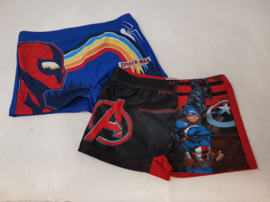 Mare Costume Boy Iron man/ Spiderman 8 A 2 Pz  