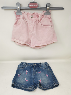 Pantalone Shorts Girl 3-4A 2pz  