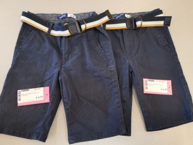 Pantalone Bermuda Boy 6A Okaidi Blu   