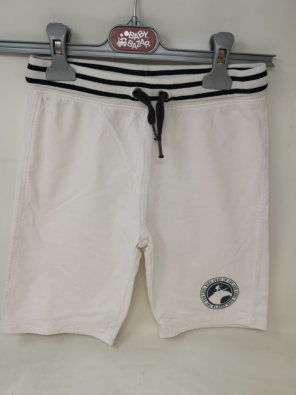 Pantalone Boy 7-8 A - Bermuda Bianco   