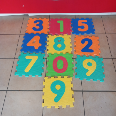 Tappeto Puzzle - 10 Pezzi - Numeri  
