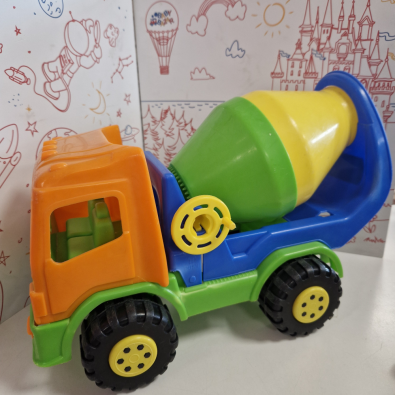 Camion Betoniera Verde Arancio   