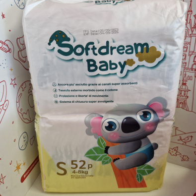 Pannolini SoftDream Baby 4/8 Kg (52 Pz.)  