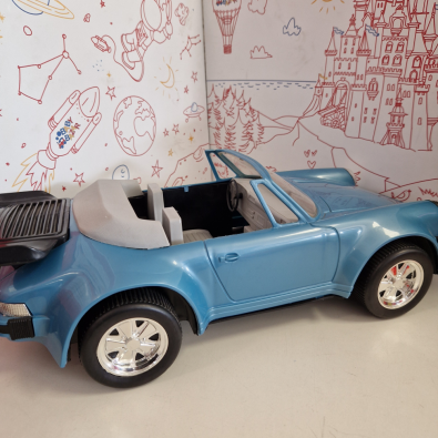 Macchina Azzurra Cabrio Per Bambole Tipo Barbie   