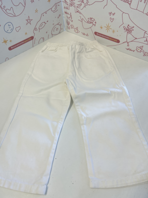 Pantalone Bianco 18 Mesi   