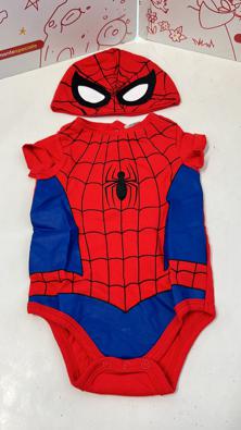 Body + Cappellino 1/3 Mesi Spiderman   
