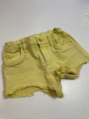 Shorts Pantaloncini Gialli Bimba 6/7 Anni  