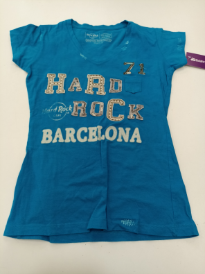 T-shirt Ragazza Tg.XXS Hard Rock Blu  
