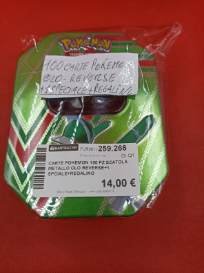 Carte Pokemon 100 Pz Scatola Metallo Olo Reverse+1 Spciale+regalino  