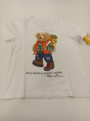 T-shirt Bimbo 4 Anni Polo Ralph Lauren Bianca Firmato Smart  