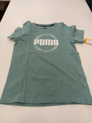 T-shirt Bimbo 9/10 Puma Bianca/verde  