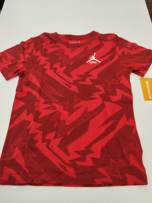 T-shirt Bimbo 10/12 Anni Nike Jordan Rossa  