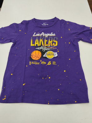 T-shirt Bimbo 10/12 Anni Nike Lakers Viola  