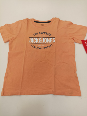 T-shirt Bimbo 10 Anni Jack&jones Arancione  