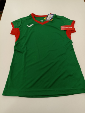 T-shirt Bimbo 14 Anni Joma Verde E Rossa Nuova  