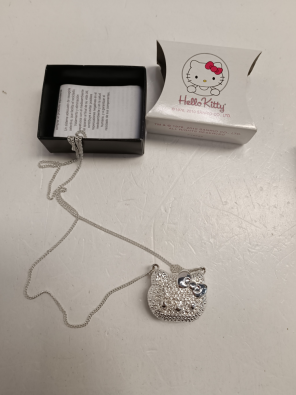 Collana Hello Kitty Con Interno Orologio Nuovo  