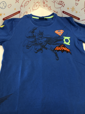T Shirt Bimbo 10 A Bluette Batman   