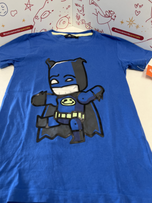 Maglietta Bimbo 7a Batman Blu   