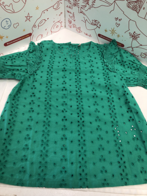 Maglia Bimba 7-8 A Only Verde Pizzo   