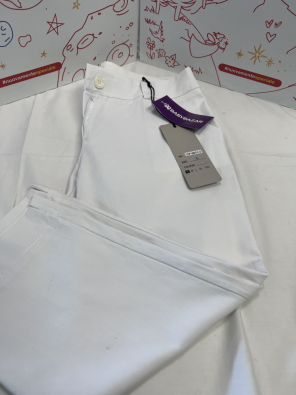 Pantalone 3/4 Bimba 14-16 A ( S ) Bianco Nuovo   
